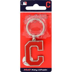 HILLMAN MLB Tempered Steel Silver Split Ring Keychain