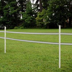 Fi-Shock 3.45 in. H X 1 in. W X 4 ft. L Plastic-Coated White Steel End Post