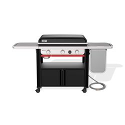 Weber Slate 30 NG Griddle Bundle: Griddle, Cover, Accessory Organizer, Condiment Holder, Tools
