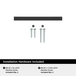 Amerock Cityscape Contemporary Bar Cabinet Pull 3 in. Matte Black Black 1 pk