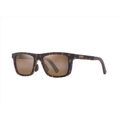 Maui Jim Moaka Sunglasses Unisex Matte Dark Havana Frame Bronze Lens Polarized