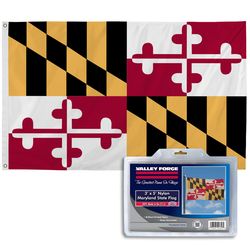 Valley Forge Maryland State Flag 0 in. H X 3 ft. W X 5 ft. L