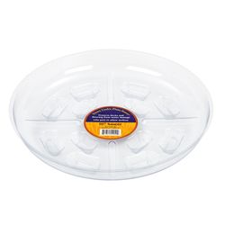 Down Under 10 in. D Plastic Plant Saucer Clear