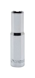 Crescent 15 mm X 3/8 in. drive Metric 6 Point Deep Socket 1 pc
