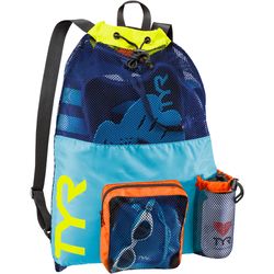 TYR Big Mesh Mummy Fabric/Mesh Pool Equipment Bag