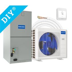 MRCOOL Gen 2 VersaPro Central Ducted HP w 50', 2.5 ton 30000 BTU 17 SEER Central Heat Pump System