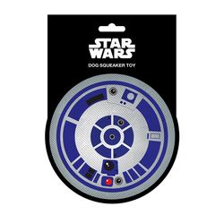 Buckle-Down Star Wars For Dog Multicolored Plush Star Wars R2D2 Head Top Squeaky Dog Toy 1 pk