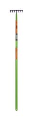 Ames 50.5 in. 7 Tine Steel Level Rake Wood Handle