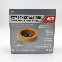 Ace #35B Toilet Bowl Gasket With Flange