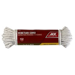 Ace 9/64 in. D X 48 ft. L Natural Solid Braided Cotton Cord