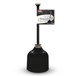 Korky Toilet Plunger and Caddy 13.75 in. L X 6 in. D