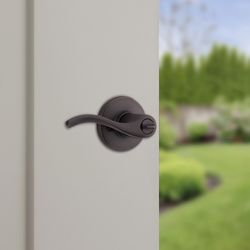 Kwikset Balboa SmartKey Security Traditional Venetian Bronze Entry Door Knob KW1 1-3/4 in.