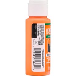 Homefront Gloss Pumpkin Orange Craft Paint Exterior and Interior 2 oz