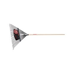 Razor-Back 68 in. 24 Tine Steel Leaf Rake Wood Handle