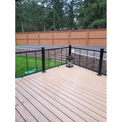 Fortress Railing Products AL13 2 in. H X 2 in. W X 96 in. L Aluminum Flat Accent Top Rail