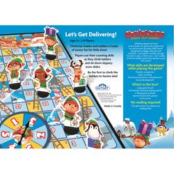 Outset Media Christmas Snakes and Ladders Board Game