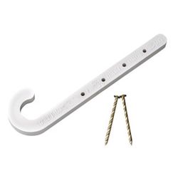 Oatey 1/2 in. to 4 in. in. 4 ft. White ABS CTS J-Hook