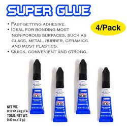 Bazic Products Super Strength Cyanoacrylate Clear All Purpose Super Glue 0.1 oz