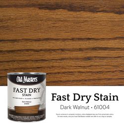 Old Masters Semi-Transparent Dark Walnut Oil-Based Alkyd Fast Dry Wood Stain 1 qt