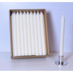 Kiri Tapers Ivory Unscented Scent Taper Candle