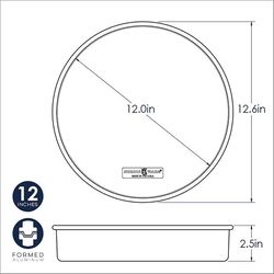 Nordic Ware Naturals 13 in. W X 13 in. L 13 in. Round Cake Pan Silver