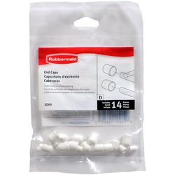 Rubbermaid 6.8 in. H X 4.5 in. W X .4 in. L Plastic End Caps