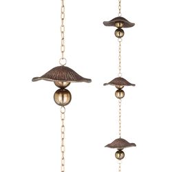 Regal Art & Gift Copper Metal 100 in. H X 6 in. L Cast mushroom Outdoor Decoration