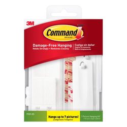 3M Command White Assorted Picture Hanging Set 4 lb 16 pk