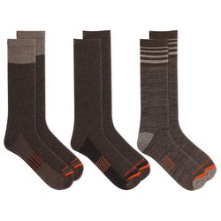 Merrell Unisex Work XL Crew Socks Brown