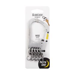 Nite Ize SlideLock Stainless Steel Silver Locking Carabiner Key Chain