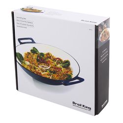 Broil King Cast Iron/Porcelain Grill Wok 14 in. L X 14 in. W 1 pk