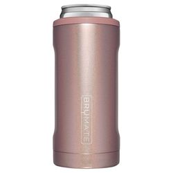 BruMate Hopsulator 12 oz Glitter Rose Gold BPA Free Slim Can Insulator