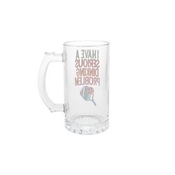 Pavilion Positively Pickled 16 oz Clear Glass Beer Glass