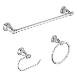 OakBrook Collection Chrome Die Cast Zinc Bath Hardware Set