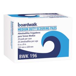 Boardwalk Medium Duty Scouring Pad For All Purpose 9 in. L 1 pk