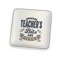 Trinket Dishes Teacher Tray Ceramic 1 pk