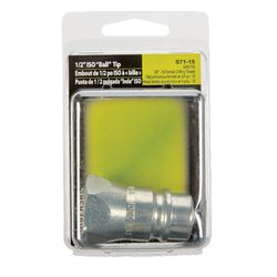 Universal Steel 1/2 in. D X 3/4 in. D Hydraulic Coupler 1 pk