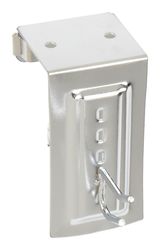 DECKO 4.5 in. L Chrome Silver Chrome Over the Door Utility Over the Door Hook 1 pk