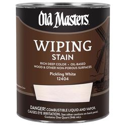 Old Masters Semi-Transparent Pickling White Oil-Based Wiping Stain 1 qt