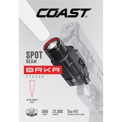 COAST BRKR 500 lm Black LED Rechargeable Spotlight CR123 Battery