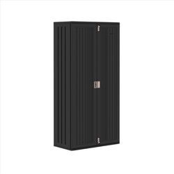 Suncast Cabinet 80.25 in. H X 40 in. W X 20.25 in. D Black Resin 2-Door Cabinet