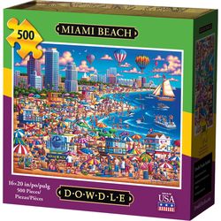 Dowdle Puzzle Miami Beach Multicolored 500 pc