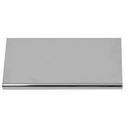 Laurey Contemporary/Modern Rectangle Edge Pull 2 in. Polished Chrome Silver 1 pk