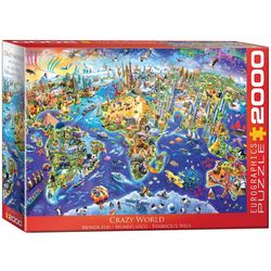 Eurographics Crazy World Jigsaw Puzzles Multicolored 2000 pc