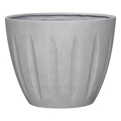 L&G Solutions 13 in. H X 16 in. D Polyresin Spritzer Planter Stone