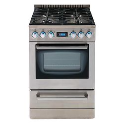 Avanti 2.6 cu ft Black/Silver Gas Range 750 W