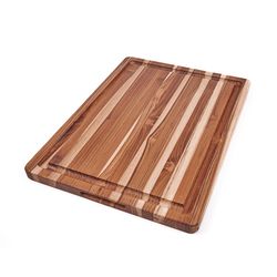 TeakHaus 21 in. L X 15 in. W X 1 in. Teak Wood Cutting Board