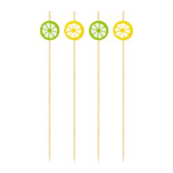 OGGI Assorted Bamboo Lemons & Limes Cocktail Picks