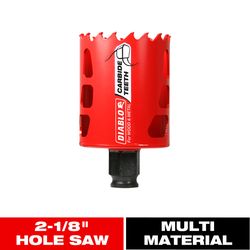 Diablo Snap-Lock Plus 2-1/8 in. Carbide Tipped 2-3/8 in. L X 3/8 in. D Hole Saw