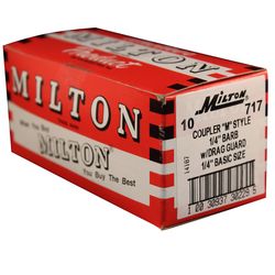Milton Brass Air Coupler 1/4 in. Hose Barb 10 pc